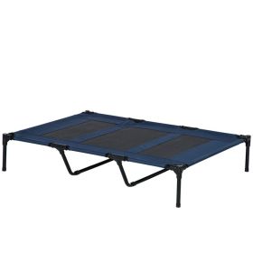 Elevated Breathable Dog Bed w/ Carry Bag Dark Blue, 48" x 36" (Option: Dark Blue-920x235x100 mm)
