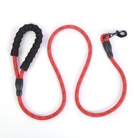 Strong Nylon Braided Dog Leash ; Pet Training Running Rope; Pet Supplies Pet Leash (Color: Red, Size: S)