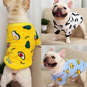 Autumn/Winter warm dog coat Small; medium dog; Flannel warm dog clothing pet supplies; dog clothing (Color3: Brown leopard print, Size: L)