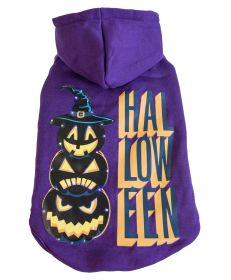Pet Life LED Lighting Halloween Happy Snowman Hooded Sweater Pet Costume (Size: Large)
