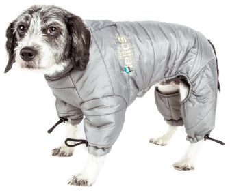 Helios Thunder-crackle Full-Body Waded-Plush Adjustable and 3M Reflective Dog Jacket (Size: Large)