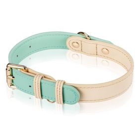 Dog Collar, Leather Dog Collar, For Small, Medium, And Large Dogs, Basic Collar, Adjustable Pet Collar (Option: S)