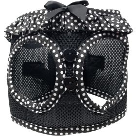 American River Choke Free Dog Harness Polka Dot Collection (Color: Black and White Polka Dot, Size: Medium)