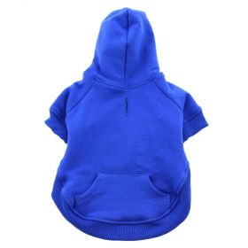 Flex-Fit Dog Hoodie (Color: Blue, Size: Medium)