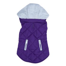 Weekender Dog Sweatshirt Hoodie (Color: Purple, Size: Medium)