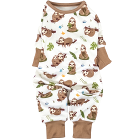 Soft Dog Pajamas (Color: Sloths, Size: X-Small)