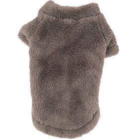 Soft Plush Pullover (Color: Soft Brown, Size: X-Small)