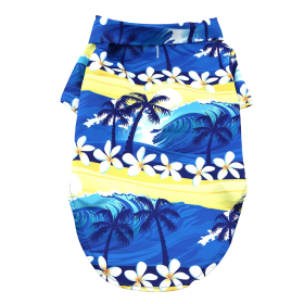 Hawaiian Camp Shirt (Color: Catching Waves, Size: 2X-Large)