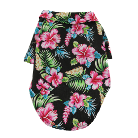 Hawaiian Camp Shirt (Color: Paradise Nights, Size: Large)