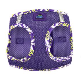 American River Choke Free Harness Hawaiian Trim (Color: Paisley Purple, Size: Medium)