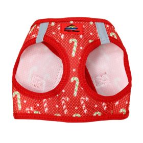American River Choke Free Dog Harness Holiday Collection (Color: Candy Canes, Size: Small)