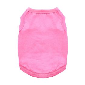 Cotton Dog Tank (Color: Carnation Pink, Size: Medium)
