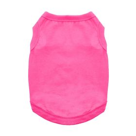 Cotton Dog Tank (Color: Raspberry Sorbet, Size: Medium)