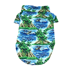 Hawaiian Camp Shirt (Color: Island Life, Size: Small)