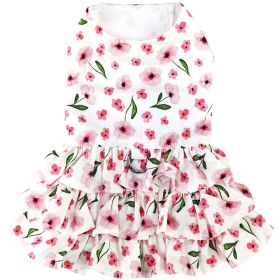 Spring Wildflower Dog Dress with Matching Leash (Size: Medium)